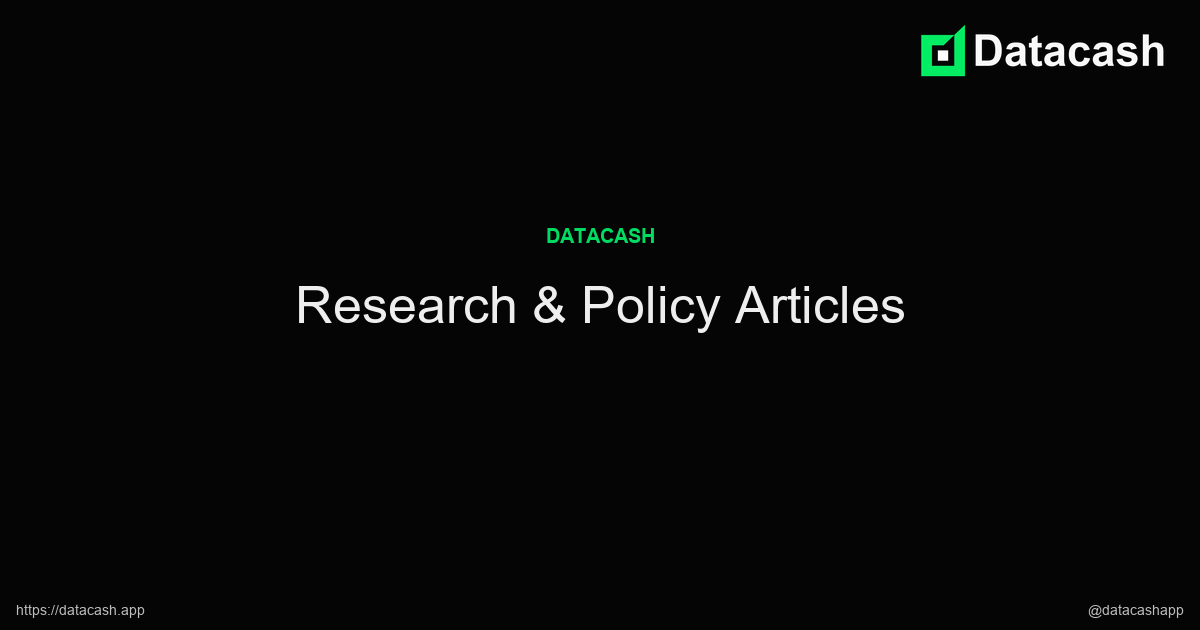 Research & Policy articles from the Datacash Blog