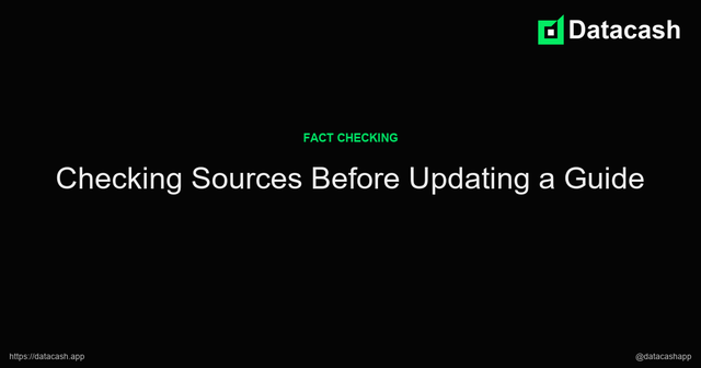 Checking Sources Before Updating a Guide article image