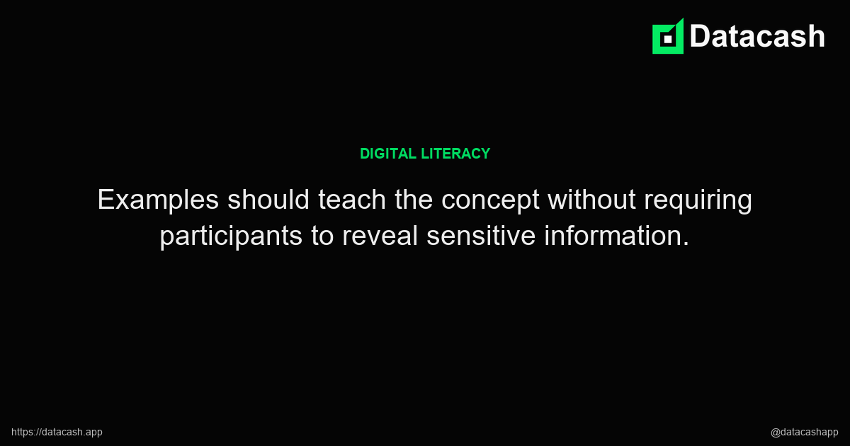 Choosing Examples for a Data Literacy Lesson key excerpt Choosing Examples for a Data Literacy Lesson article quote graphic