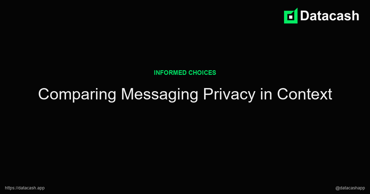 Comparing Messaging Privacy in Context article header image