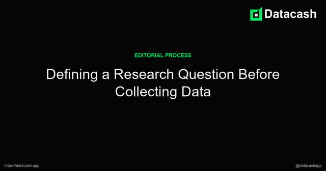 Defining a Research Question Before Collecting Data article image