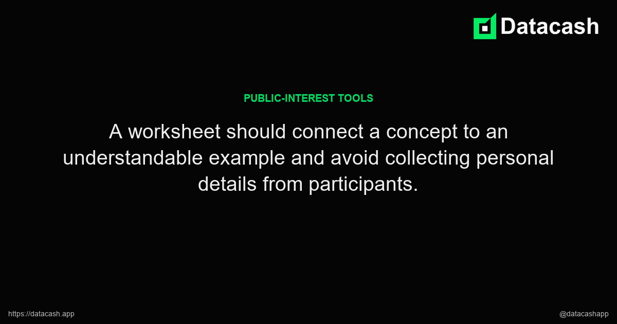 Designing a Data Literacy Worksheet key excerpt Designing a Data Literacy Worksheet article quote graphic
