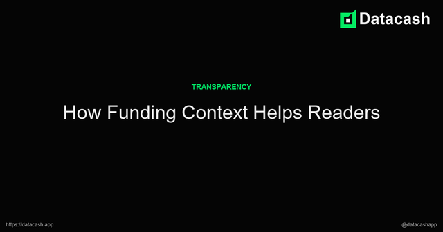 How Funding Context Helps Readers article image