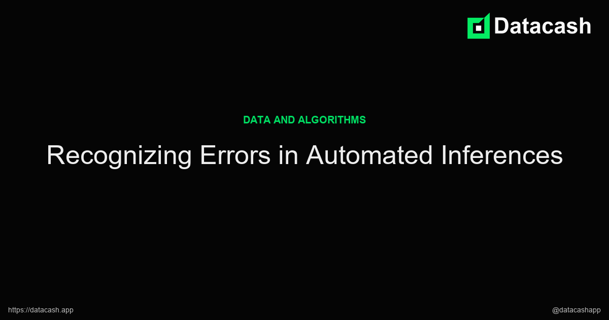 Recognizing Errors in Automated Inferences article header image