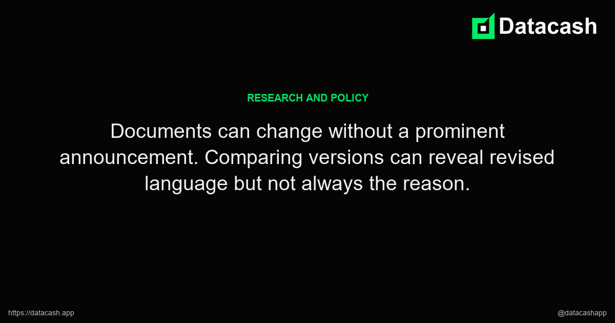 Tracking Quiet Changes to Privacy Documentation article quote graphic
