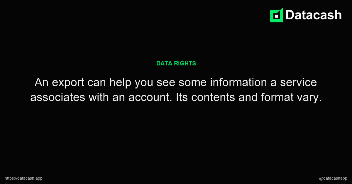 Understanding a Personal Data Export key excerpt Understanding a Personal Data Export article quote graphic