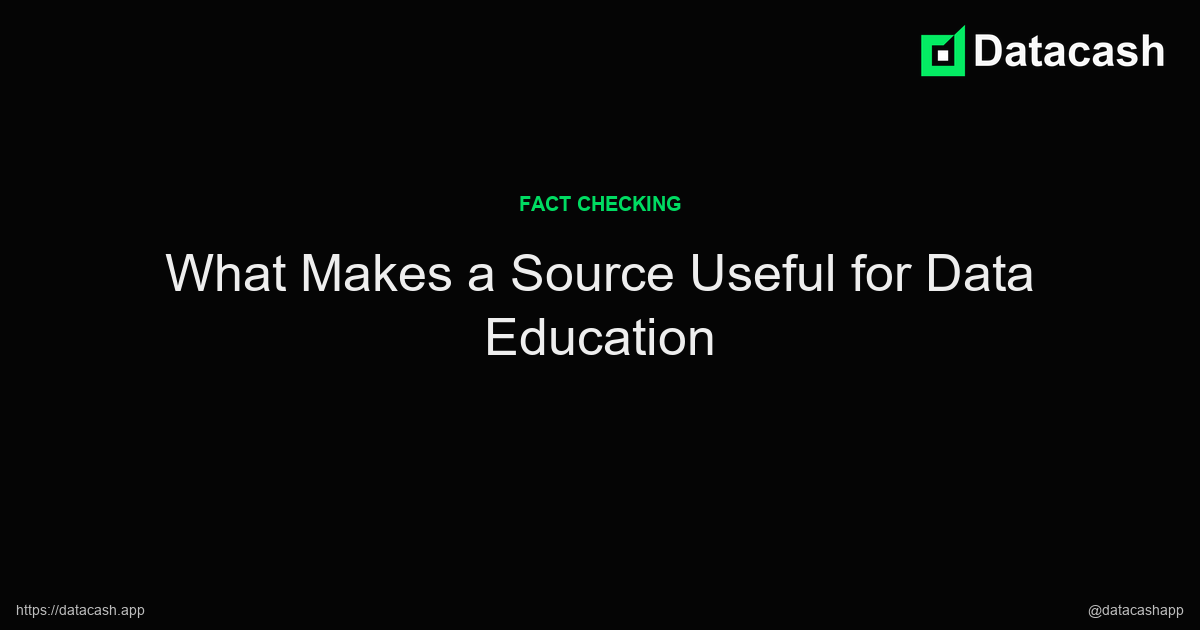 What Makes a Source Useful for Data Education article header image