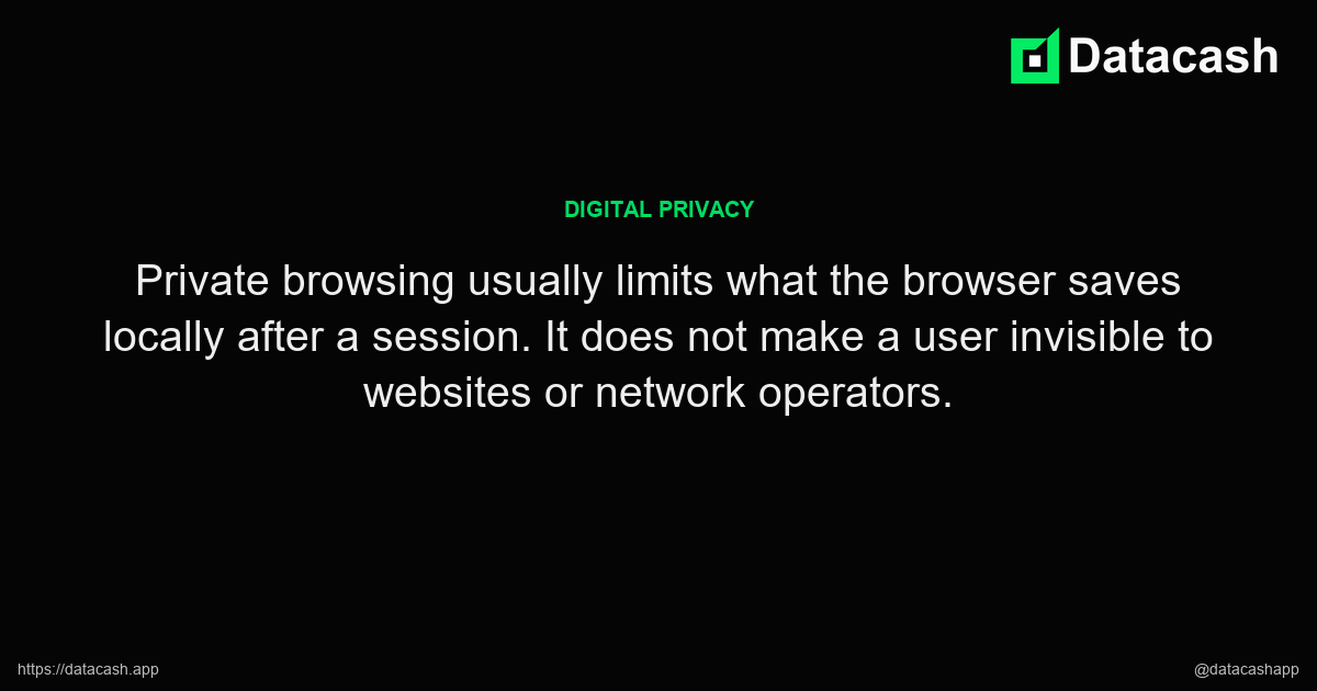 What Private Browsing Actually Changes key excerpt What Private Browsing Actually Changes article quote graphic