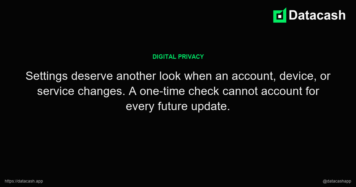When to Revisit Your Privacy Settings article quote graphic