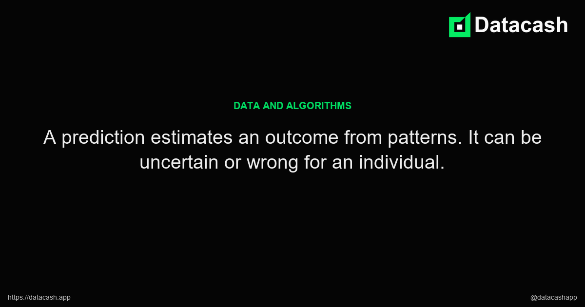 Why an Algorithmic Prediction Is Not a Fact key excerpt Why an Algorithmic Prediction Is Not a Fact article quote graphic